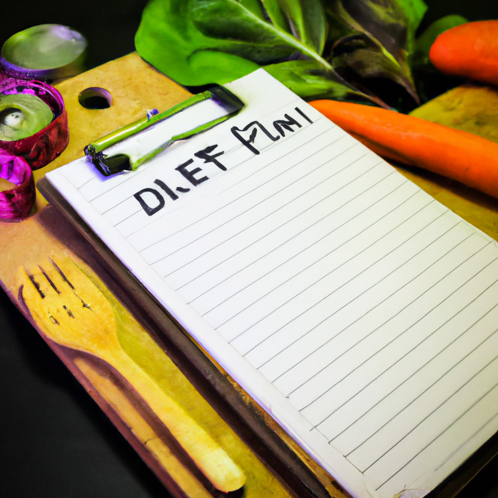 A colorful and nutritious diet plan.