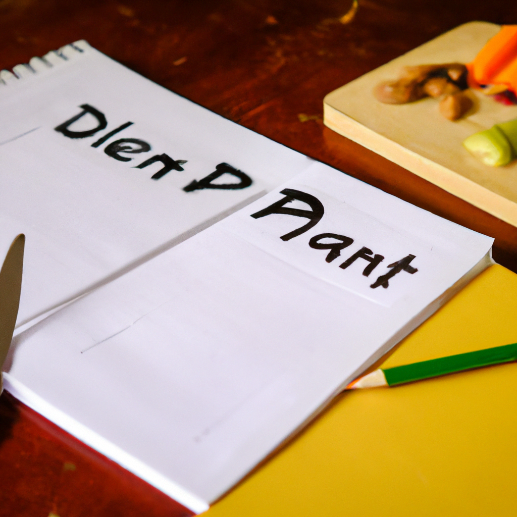 A colorful and nutritious diet plan.
