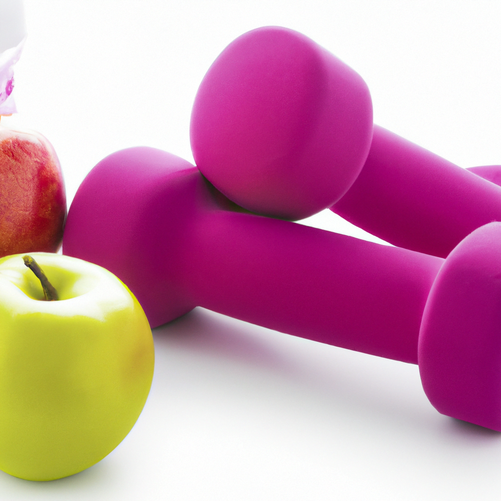 Fitness regimen: healthy diet and exercise.