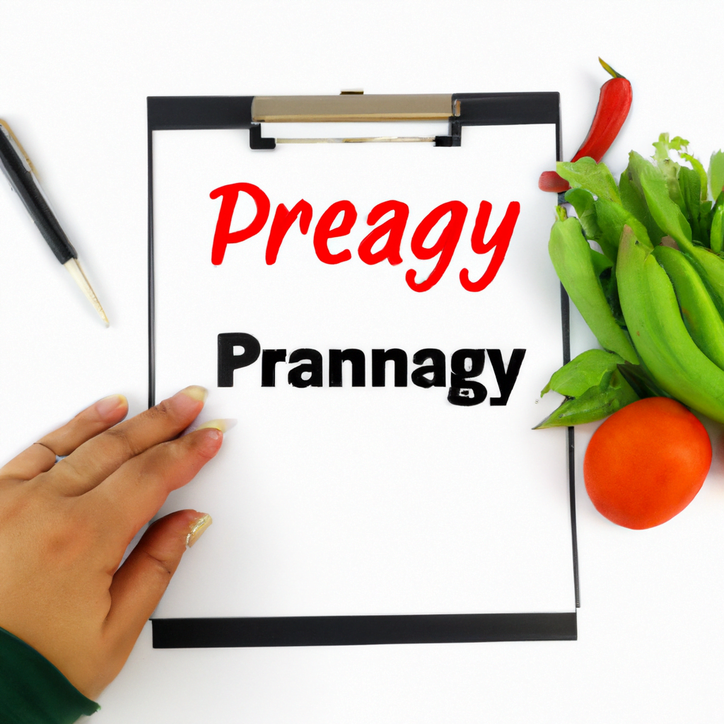 Healthy pregnancy diet guidance in clinic.
