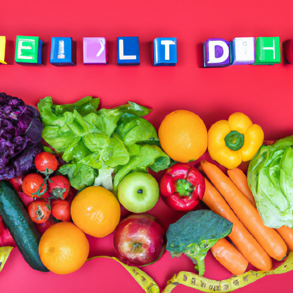 Colorful and healthy diet regime image.